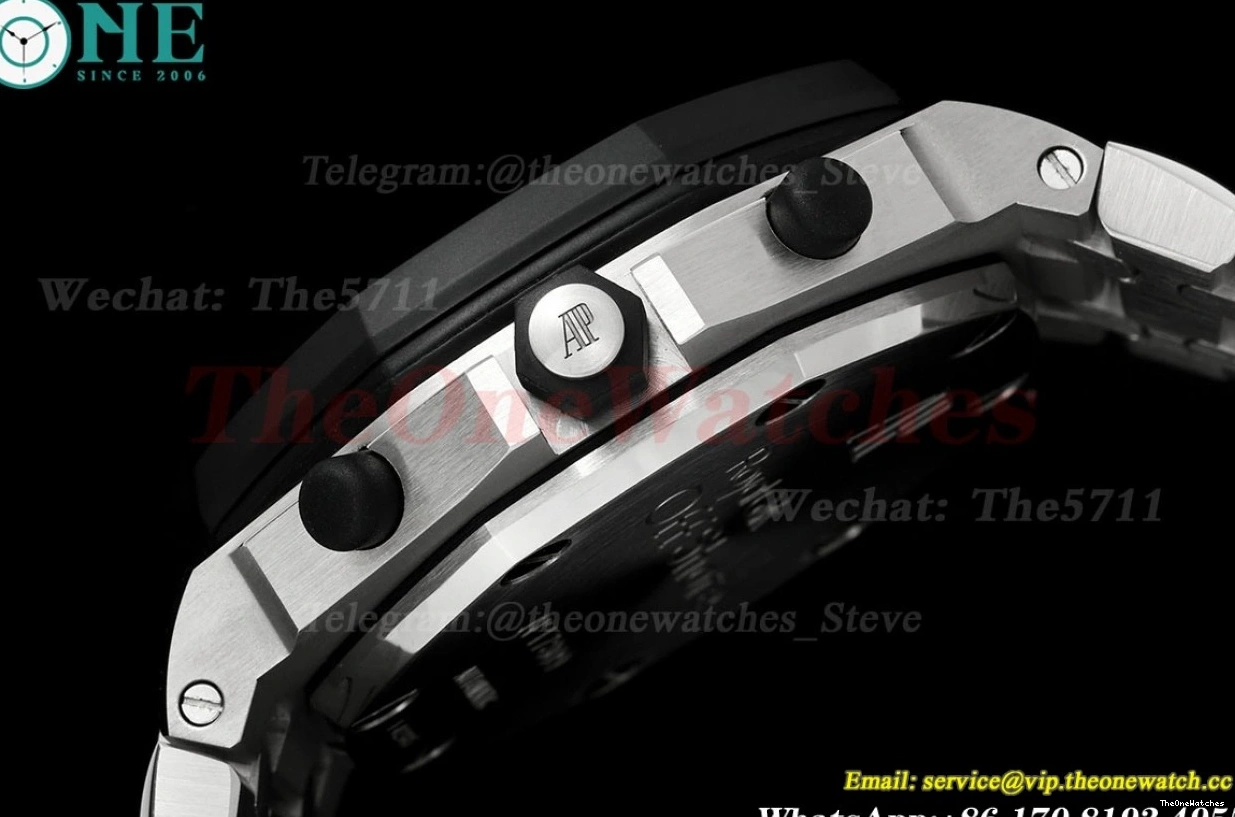 SS TKF 25940SK Black Royal 42mm SS Oak Dial A7750 Offshore 1228